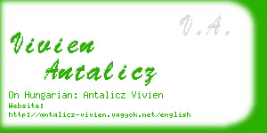 vivien antalicz business card